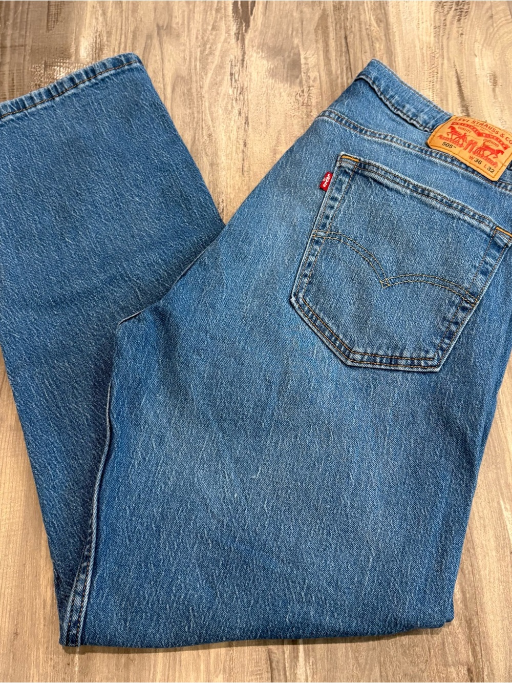 Levi’s 505 Men’s Denim Blue Jeans SZ 36x32